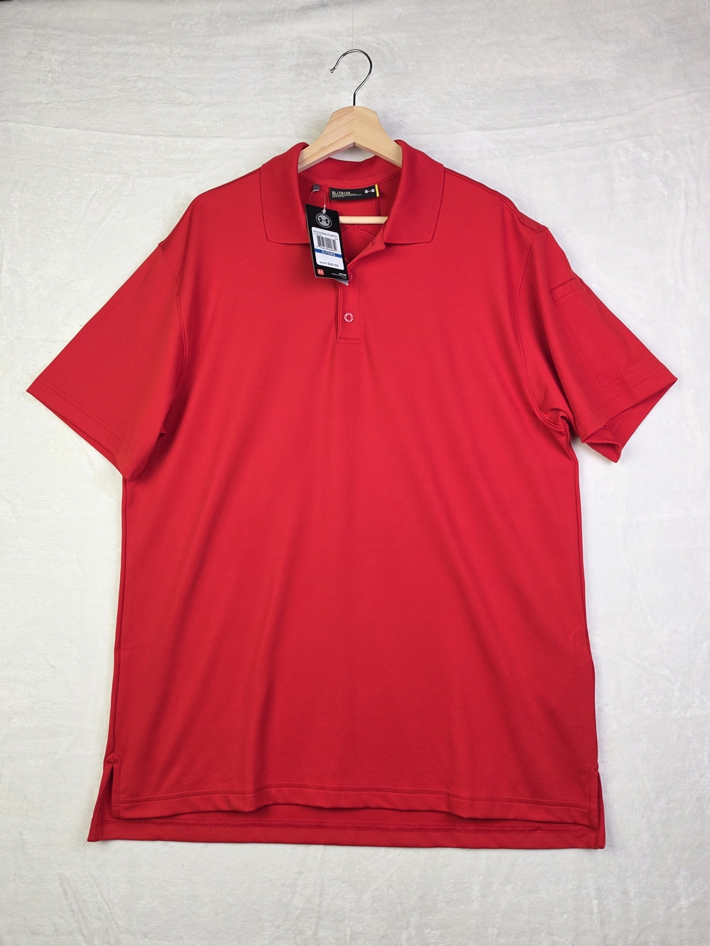 Under Armour Polo Mens XL Red Heat Gear Loose Fit Short Sleeve Golf NWT